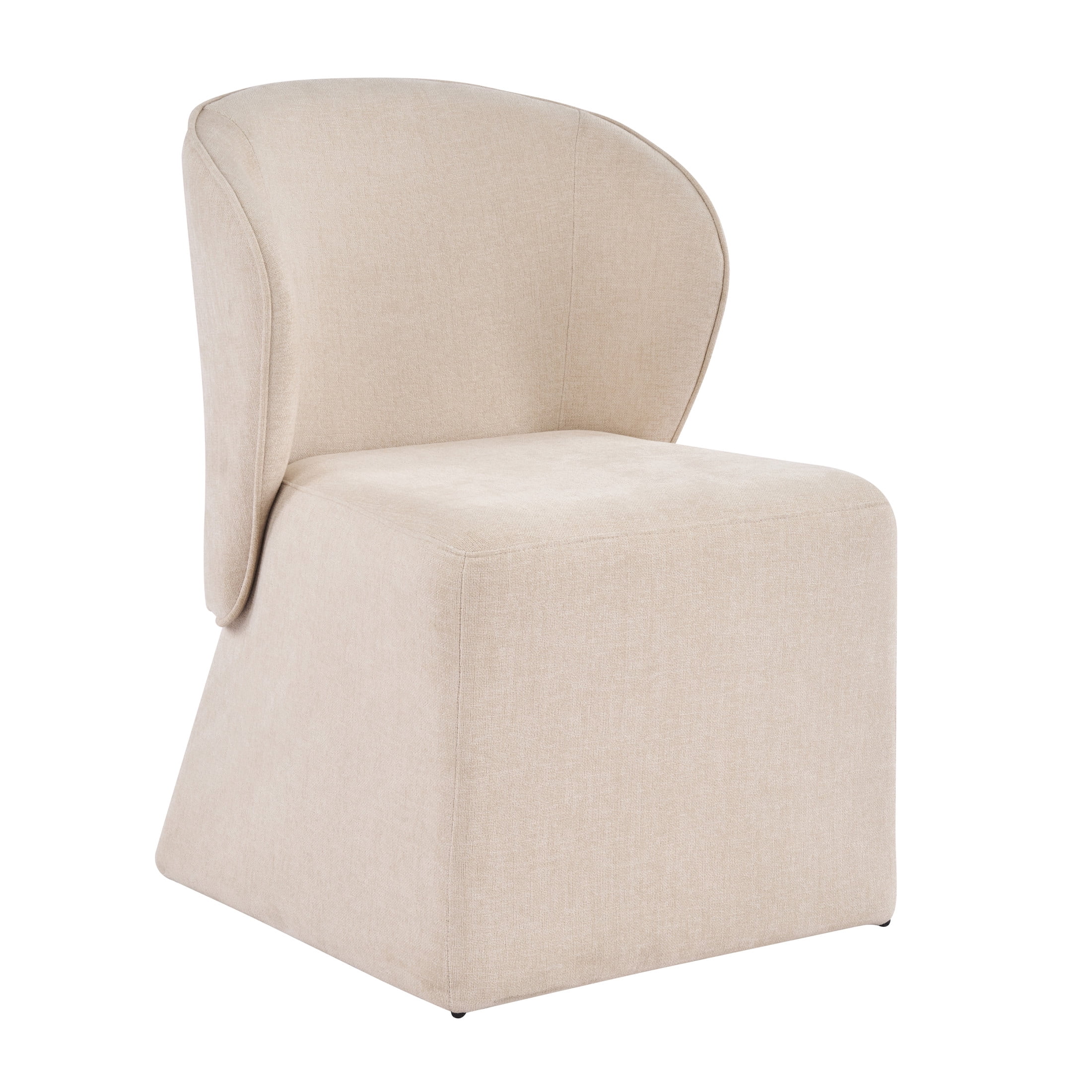 Christopher Knight Home Modern Minimalist Upholstered Accent Dining Chair, Beige