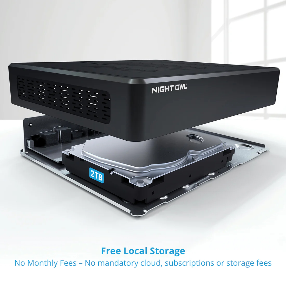 Night Owl Power over Ethernet 12 Channel NVR Security System with 2TB Hard Drive and 6 Wired IP 4K Deterrence Cameras