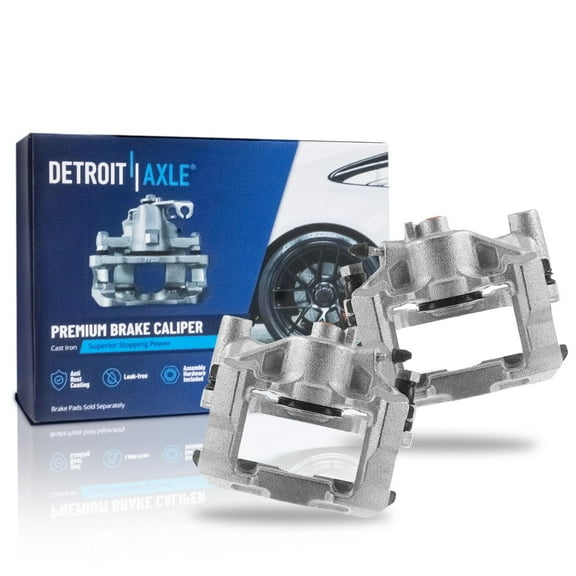 Detroit Axle - 2pc Rear Brake Calipers for 2006-2013 Lexus IS250 Brake Calipers with Brackets 2007 2008 2009 2010 2011 2012 Replacement