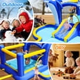 thumbnail image 3 of Inflatable Water Slide for Kids 3-10, 227"x162"x82"H Bouncy House Water Park with Blower and Basketball, Jump Castle for Outdoor Backyard, 3 of 8