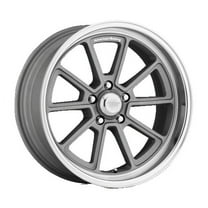 American Racing Vintage Aluminum Rim VN510 DRAFT 18X10in Vintage Silver Diamond Cut Lip Finish, VN51081034400