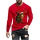 thumbnail image 2 of Blusas y camisas de manga larga con cuello redondo para hombre Blusa de manga larga con cuello redondo y estampado navideño para hombre Blusa de poliéster para hombre, 2 of 3