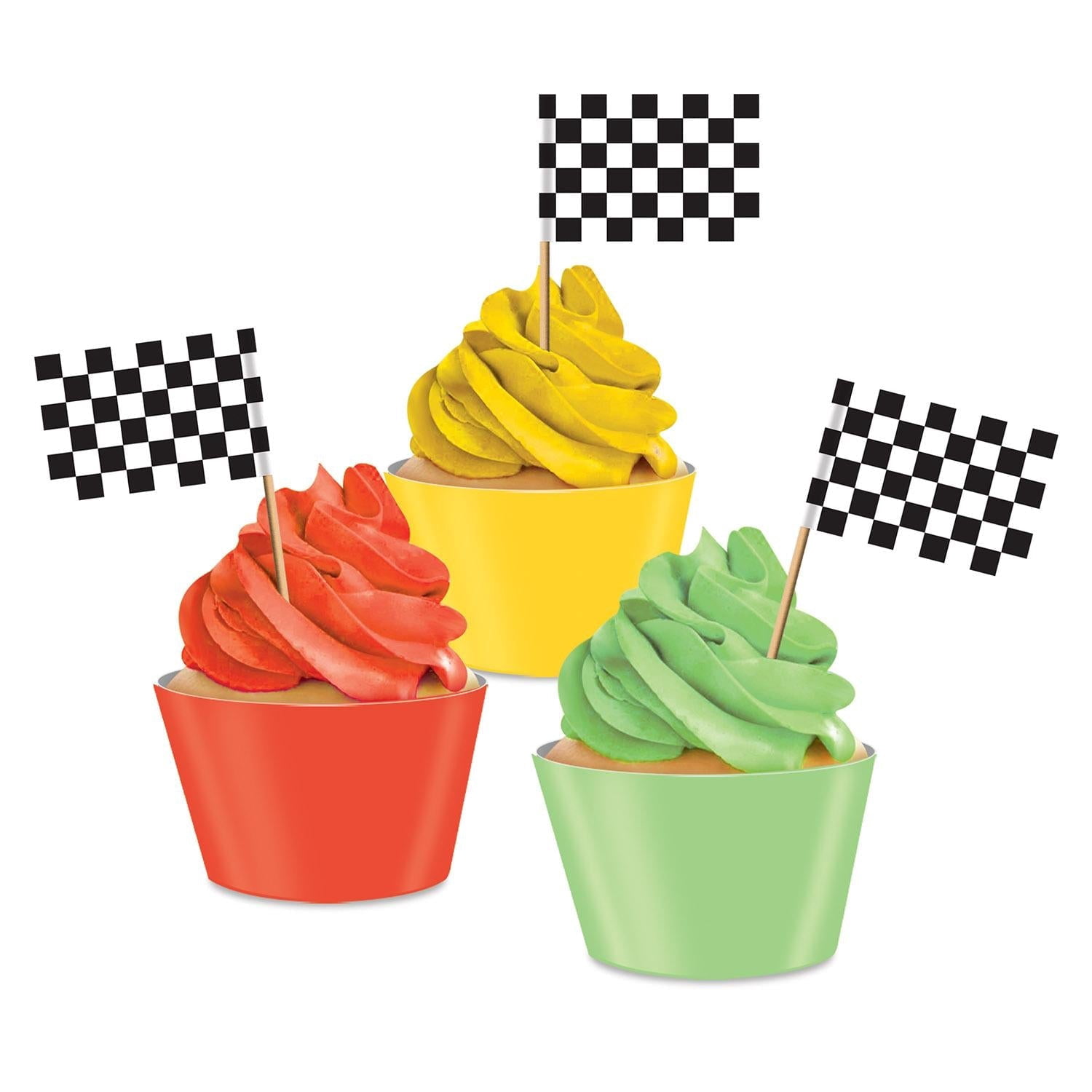 600 Pack Beistle Checkered Flag Party Picks