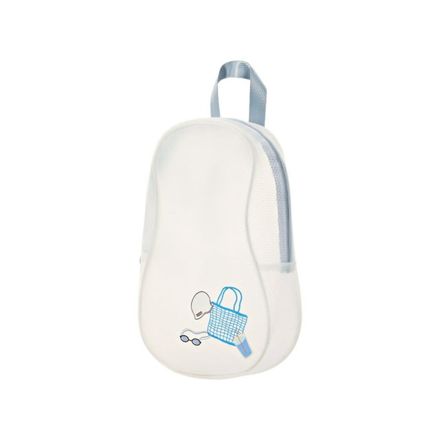 Sac de Plage en Maille Séparation Sec-Humide Sac de Natation Sac de Lavage en Pvc Sac de Rangement Imperméable Sac de Sport Sac de Plage Portable pour Femmes Sacs Secs Imperméables