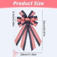 thumbnail image 3 of Meiiso Five Pointed Star Bow for Gift Wrapping, Large Patriotic Wreath Bows for Front Door American Flag Bows for Memorial Day, 3 of 9