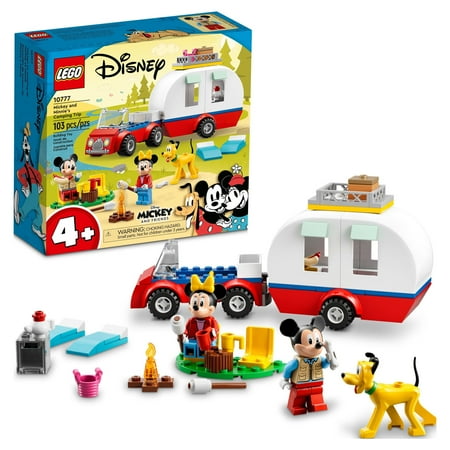 UPC: 0673419355889 | LEGO Disney Mickey Mouse and Minnie Mouse s Camping Trip 10777 Building Toy with Camper Van  Car & Pluto Figure  for Kids 4 Plus Years Old
