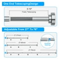 thumbnail image 3 of TITGIPE No Drill Telescopic Shower Curtain Rod | 26-76" Adjustable Spring Tension Rod with Anti-Skid Design | Rust-Resistant Stainless Steel for Bathroom, 3 of 8