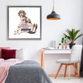 thumbnail image 3 of Stupell Industries Art Deco Luxury Fashion Books & Dog Gray Floating Frame Canvas Art, 25 x 25, by Amanda Greenwood, 3 of 8