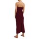 thumbnail image 4 of VISgogo Vestido Delgado para Mujer Color Sólido Cruzado Hombro Diseño Punto Versátil Elegante Vestido de Cóctel VISgogo moda, 4 of 9