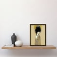 thumbnail image 2 of Woman in Klimt Style Dress Gold Black Painting Artwork Framed Wall Art Print A4, 2 of 4