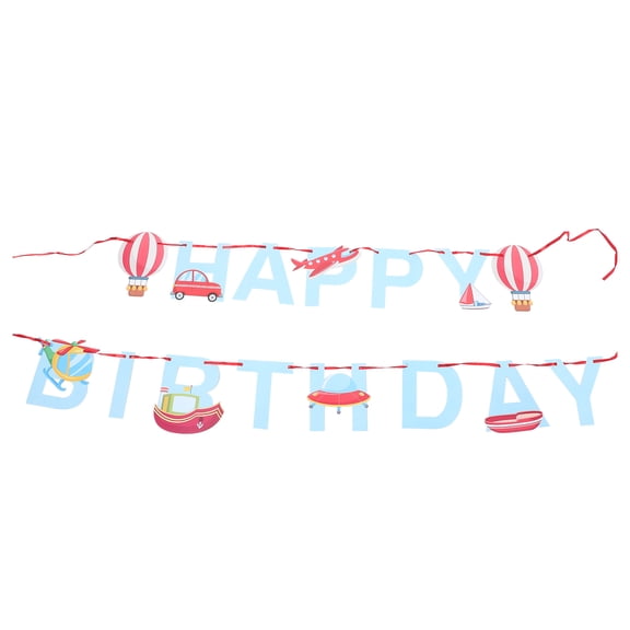 Alasum plane hanging banner Banner Multi-colored Decoration Hanging Banquet 1 Set
