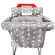 thumbnail image 3 of Funda para asiento de carrito de compras para bebé 2 en 1 impermeable con almohada suave y funda para silla alta (flecha gris), 3 of 5