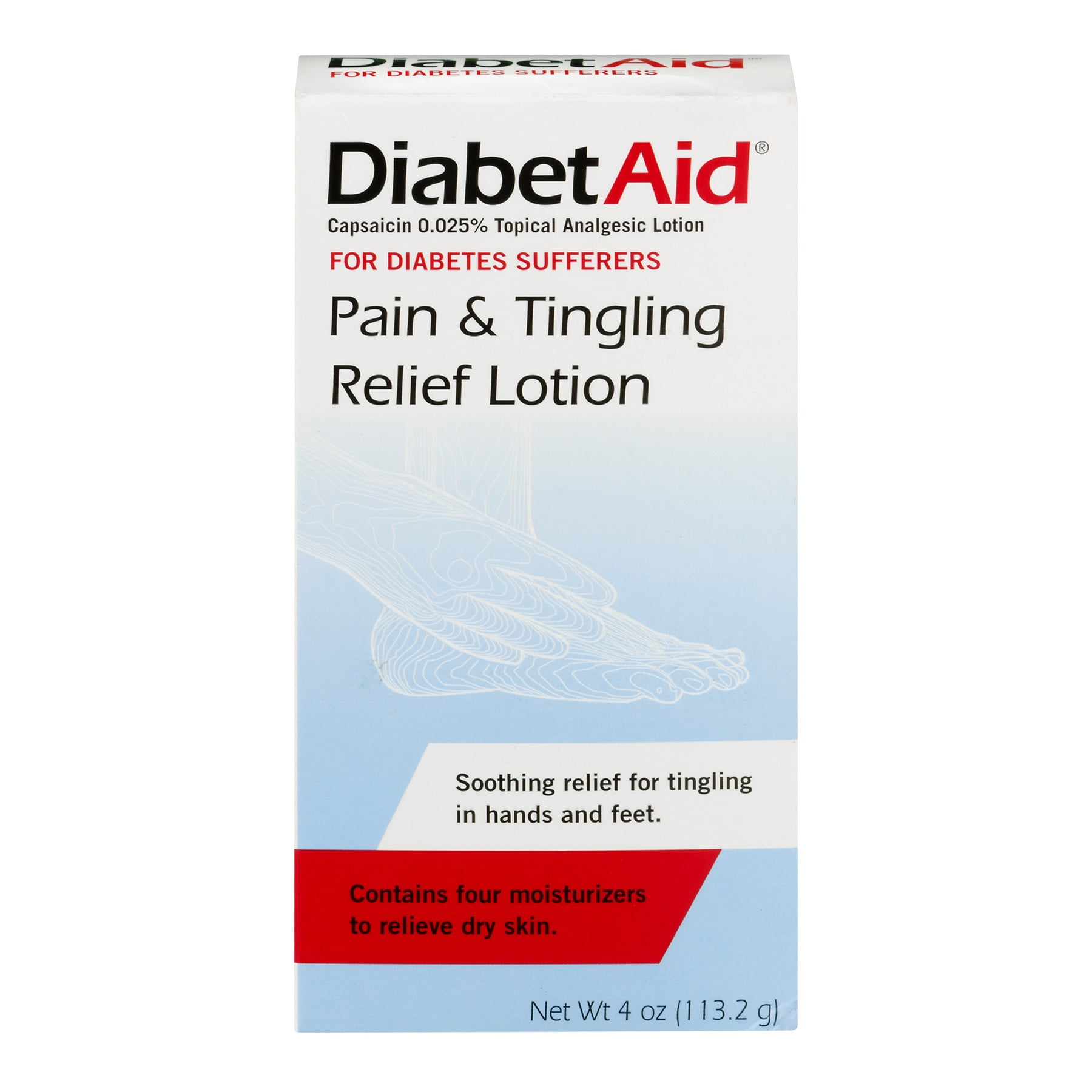 Diabetaid Diabetes Pain & Tingle Relief Lotion, 4 fl oz.