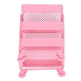 thumbnail image 2 of Fugacal Dollhouse Trolley Rack, Dollhouse 3 Tier Storage Rack Metal With Wheels For Kids, 2 of 8