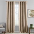 thumbnail image 2 of Elrene Home Fashions Sunveil Huxley Geometric Blackout Window Curtain Panel, 52X95, Taupe C95, 2 of 3