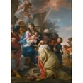 thumbnail image 2 of Giuseppe Peroni 11x14 Black Ornate Wood Framed Double Matted Museum Art Print Titled: The Adoration of the Magi, 2 of 5