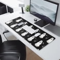 thumbnail image 2 of Long Mouse Pads for Desk,Halloween Ghosts and Skulls Desk Mats on Top Of Desks, Desk Mouse Pad Extra Large with 3mm Non-Slip Base and Stitched Edge for Gaming,Office,Work,Home 31.5"x11.8", 2 of 6