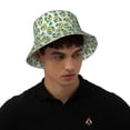 thumbnail image 4 of Sikiie Avocado Sleeping Reflective Double-Sided Bucket Hat, Sun Hat, for Gardening, Beaching, Camping, Hiking, Fishing, 4 of 6