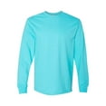 thumbnail image 2 of Gildan Mens Hammer&nbsp;Long Sleeve T-Shirt, S, Lagoon Blue, 2 of 3
