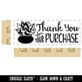 thumbnail image 2 of Thank You for Your Purchase Potted Succulent Self-Inking Rubber Stamp Ink Stamper for Business Office - Red Ink - Large 2-3/4 Inch, 2 of 7