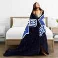 thumbnail image 5 of Indiana State Sycamores Original Fleece Blanket, Very Soft Microfiber Flannel Blanket for Couch Warm and Cozy for All Seasons, Black, 5 of 6