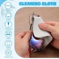 thumbnail image 4 of PATIKIL Glasses Cleaning Cloth 5" x 5", 2 Pcs Microfiber Eyeglasses Polishing Cloth Soft Wipe Screen for Camera Lens Eyeglasses Screens Smart Devices, Gray, 4 of 7