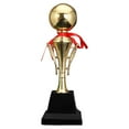 thumbnail image 3 of Trofeo esférico Balón de Oro Fútbol Grande Mejor Regalo, Trofeo de Fútbol Decoración Trofeo de Balón de Oro de Fútbol para Regalo de Cumpleaños 445 cm, 3 of 8
