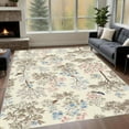 thumbnail image 2 of 1PC Floral Bird Pattern Area Carpet Local Carpet, Lightweight Washable Easy-to-Tidy Carpet Mat Festival Gift, Suitable for Living Room, Bedroom, Dining Room, Bathroom, Kitchen, Room Accessories, 2 of 8