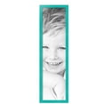 thumbnail image 2 of ArtToFrames 9" x 34" Aqua Picture Frame, 9x34 inch Green Wood Poster Frame (WOM-5186),  Pack, 2 of 7