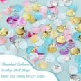 thumbnail image 5 of 160g 8-Color Scallop Shell Sequins Flat Sequin Glitter Paillettes PVC Craft Loose Sequins Scallop Shell Shape Bulk Loose Sequins Iridescent Sequins for Arts Craft Embellishment 19x17.5mm, 5 of 6