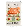 thumbnail image 3 of Meadow Creek 11.5" x 18" Spring Mushroom House Outdoor Yard Flag, 3 of 5