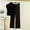 Bronze, variant on NominalSnug Womens Pajamas Sets High Neck Cap Sleeve Top Elastic Waisted Lounge Pants with Pockets Loose Homewear