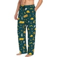 thumbnail image 6 of Logiee Camping Print Pajama Pants for Men,Men’s Pajama Bottoms,Mens PJ Pants with Pockets & Button Fly-Small, 6 of 6