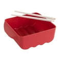 thumbnail image 3 of (4 pack) Nordic Ware Microwave Plastic Ramen Rush Cooker with Chopsticks, Red, 7.25" x 5.5" x 2.75", 3 of 13