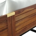 thumbnail image 5 of SEI Furniture Taradale Outdoor Coffee Table & Modular Loveseat in White Set of 2, 5 of 14