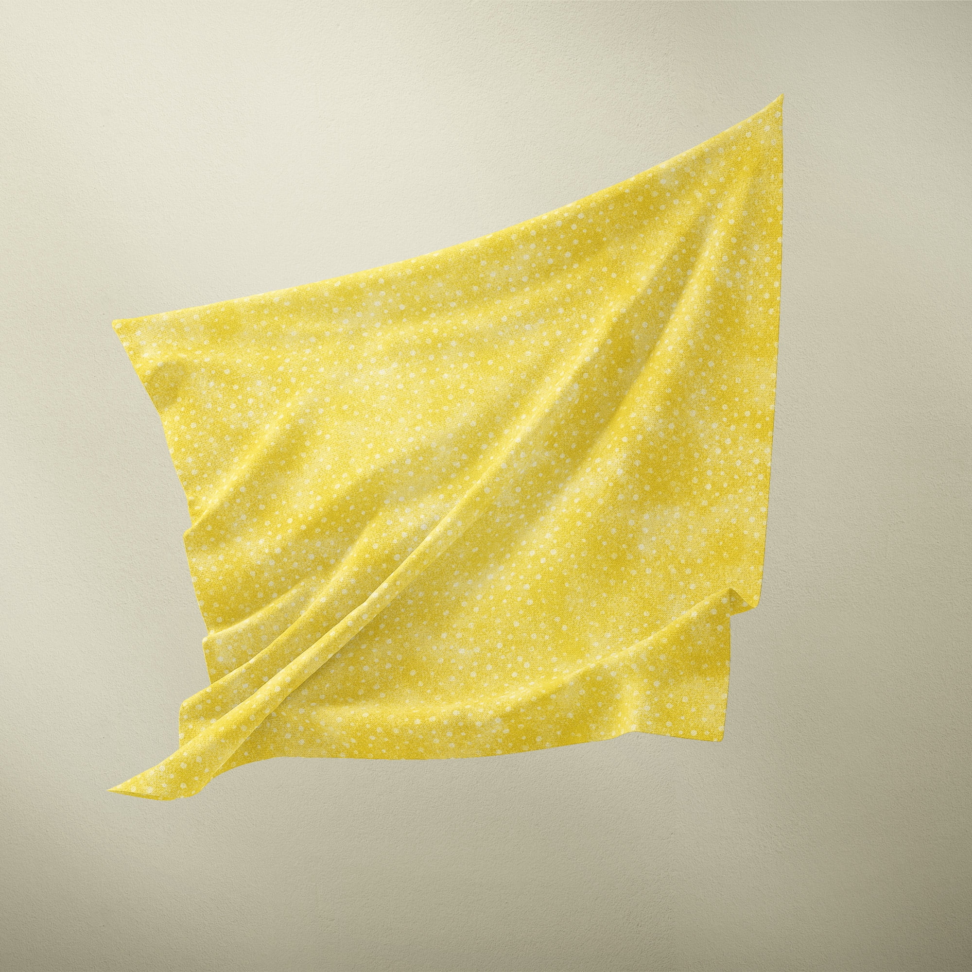 Waverly Inspirations Cut by the Yard 100% Cotton Norway Dots, Honey Yellow , 44" Wide for Quilting & Sewing