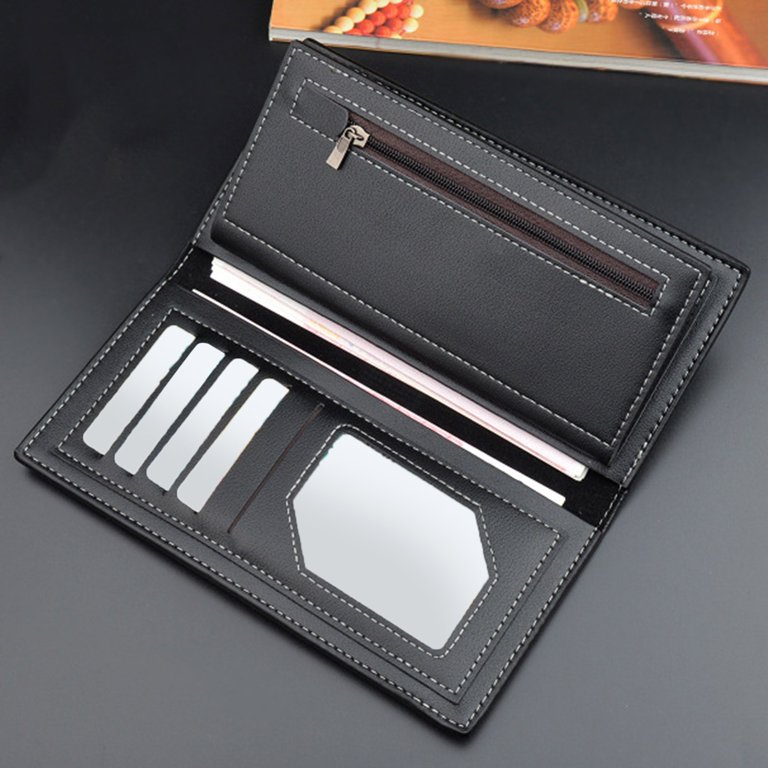 Fashion Long Wallet Artificial Leather Men Business Open Purse Multiple  Card Slots Clutch Bag Holder Wallet for Women Key Ring Wallet Note 8 Case