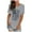 Gray, variant on Aayomet Tops For Women Casual Womens Summer Floral Tops V Neck T Shirts Cute Short Sleeve Tunic,White S