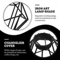 thumbnail image 3 of 2Pcs Exquisite Metal Lampshade Black Diamond Shape for Ceiling Lamp 11.8X11.8X2.6in, 3 of 8