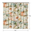 thumbnail image 5 of Fall Thanksgiving Day Pumpkin Shower Curtain,Washable Bath Curtain with Hooks Retro Polyester Fabric Curtains for Halloween Thansgiving Christmas Hotel Dorm, 5 of 5