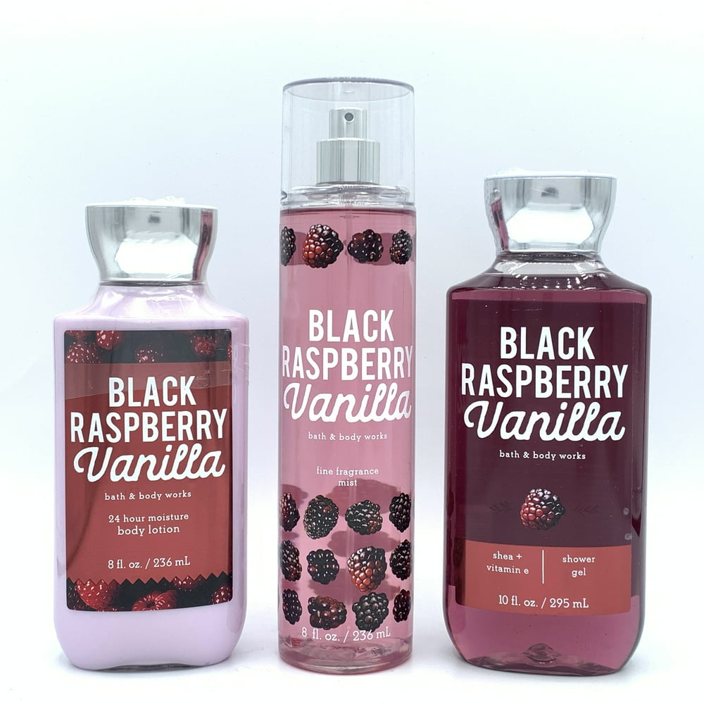 Bath and Body Works Black Raspberry Vanilla Body Lotion, Fine Fragrance
