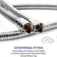 thumbnail image 5 of 1pcs 15m Stainless Steel Shower Hose Sprinkler Inlet Pipe Brass Insert Leak Proof Chrome Finish Resist High Pressure, 5 of 5