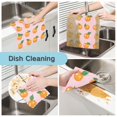 thumbnail image 2 of Yayeee 6 Pack Kitchen Dishcloths for Washing Dishes Soft Absorbent Microfiber Towels, Cute Oranges, 2 of 9