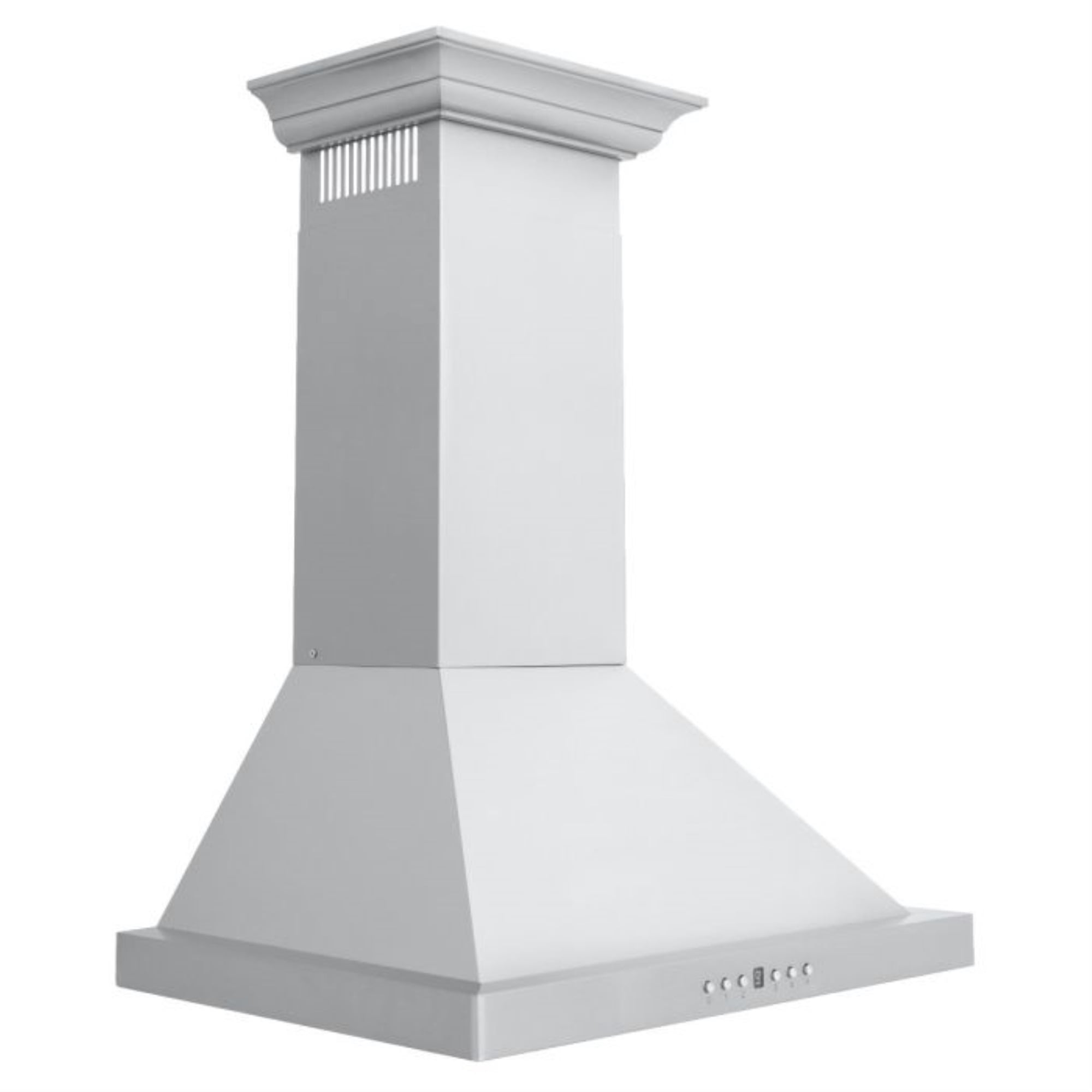ZLINE 24 in. Wall Mount Range Hood in Stainless Steel with Crown Molding (KBCRN-24)