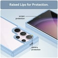 thumbnail image 3 of Feishell Clear Case for Samsung Galaxy S24 Ultra,Shockproof Hybrid Soft TPU Bumper Anti-Scratch Hard Acrylic Back Transparent Slim Phone Case Cover for Samsung Galaxy S24 Ultra,Blue, 3 of 8