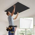 thumbnail image 4 of Black Magnetic Fluorescent Light Covers for Ceiling Lights 2 x 4 Feet, Pure Black Office Classroom Kitchen Drop Ceiling Light Covers Lighting Filters Shade Panel 1 Pack, 4 of 9