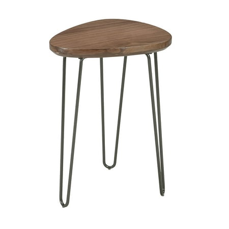 Ashley Furniture Signature Design Courage Contemporary Triangle Chair Side End Table Brown Black