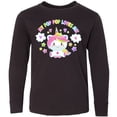 thumbnail image 3 of Inktastic My Pop Pop Loves Me with Cute Rainbow Unicorn Long Sleeve Youth T-Shirt, 3 of 5