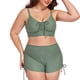thumbnail image 4 of Conjunto de Bikini de Cintura Alta para Mujeres Deportivas Mono de Color Sólido, Mono de Surf de Corte Alto con Almohadilla de Pecho, 4 of 8