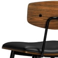thumbnail image 4 of Simpli Home Mavis Dining Chair (Set of 2) in Black Vegan Faux Leather, 4 of 12